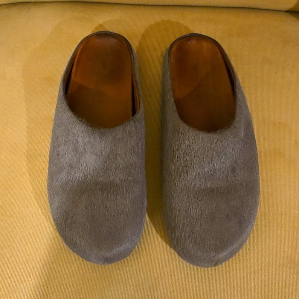 Marni Calf Hair Slippers